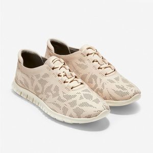 Cole Haan ZERØGRAND Perforated Sneaker Trainer Size 7 Color Sand
